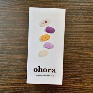 Ohora N Tulip Garden semi-cured gel nails ND-184 – pastel floral spring manicure